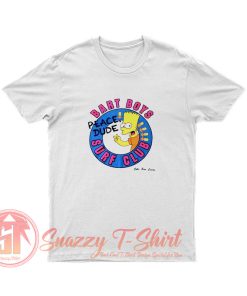 Bart Simpson Cartoon Surf Club T Shirt