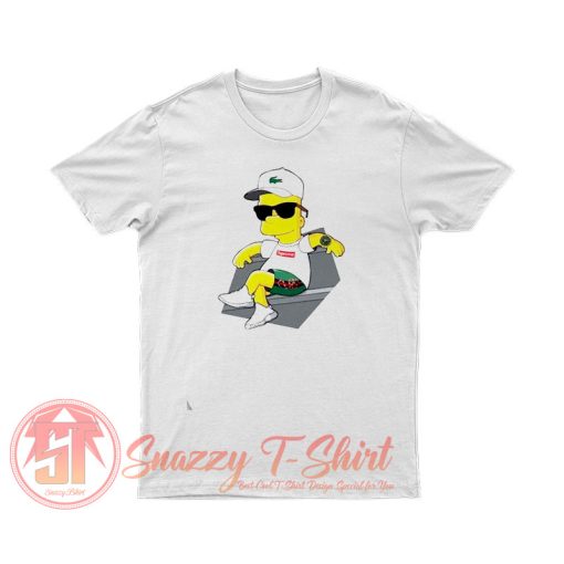 Bart Simpson Lacoste Gucci Supreme T Shirt