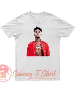 Buy ShipsFast 21 Savage White T Shirt T Shirt