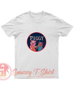 Cartoon Horror Piggy Adult T Shirt