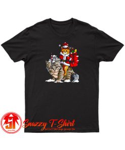 Cat Christmas Gifts Santa T Shirt
