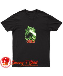Catzilla Funny Cat parody T Shirt
