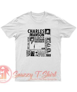 Charles Manson Criminal poster T Shirt