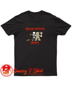Chillin with My Creeps Vampire Halloween T Shirt