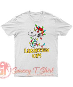 Christmas Snoopy Lighten Up T Shirt