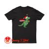 Christmas Tree T Rex Funny Parody T Shirt