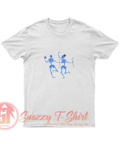 Dancing Skeletons Couples T Shirt