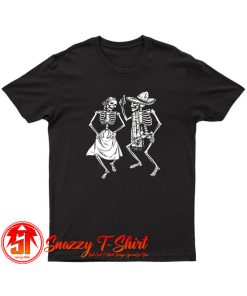 Dancing Skeletons Sugar Skull Day of the Dead Dia de los Muertos Mexican Heritage Halloween Gothic T Shirt