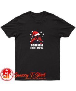 Deadpool Christmas SSHH No One Knows T Shirt
