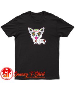 Dia De Los Muertos Sugar Skull Corgi T Shirt