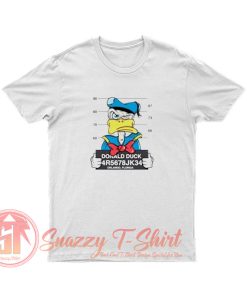 Disney Donald Duck Mugshot Cartoon T Shirt