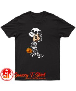 Disney Halloween Micke Mouse Skeleton T Shirt