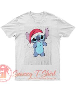 Disney Lilo Stitch Christmas Santa Hat T Shirt