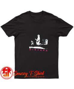 Nirvana Pink Logo Live Stage Pic T Shirt