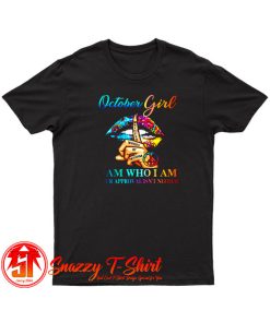 October Girl Hippie Lips whisper T Shirt