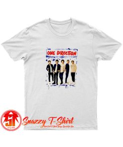 One Direction Spray Paint Blue T Shirt