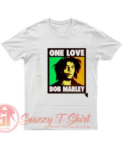 One Love Bob Marley Graphic Poster T Shirt