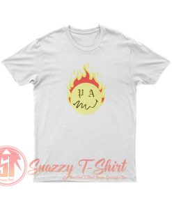 Palm Angels Flame Burning Head T Shirt
