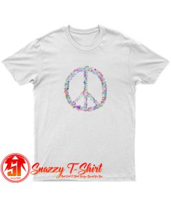 Peace Flower Power Sign T Shirt