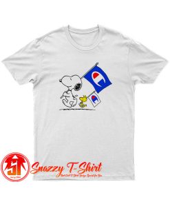 Peanuts Snoopy And Woodstock Flag T Shirt