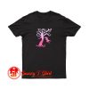 Pink Girly Tree Swing Silhouette T Shirt