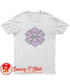 Pink Radial Mandala Flower T Shirt