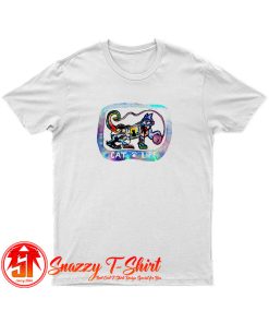 Playful Cat Life Silhouette T Shirt