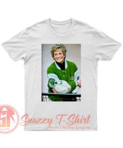 Princess Diana Smiling Wearing Philadelphia Eagles Jacket T Shirt