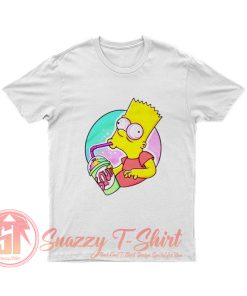 Psychedelic Bart Simpson Trippy Cartoon Funny Vector Art T Shirt