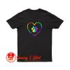 Rainbow Paw Heart T Shirt