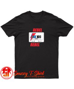 Rebel Rebel Bowie Mixtape Retro Music T Shirt