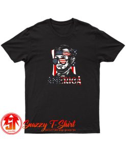 Retro 4th of July Abraham Lincoln T Shirt