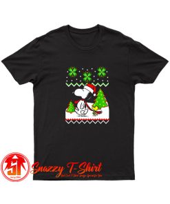 Santa Peanuts Snoopy And Woodstock T Shirt