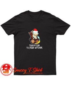 Santa Salt Bae Toss A Coin To Your Witcher Christmas T Shirt