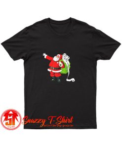 Santa with Face Mask and Toilet Paper Funny Christmas T Shirt