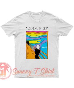 Screams In Gay Edvard Munch Parody T Shirt