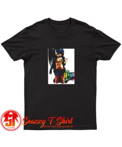 Sexy Weed Girl Smoking Pot Drug T Shirt