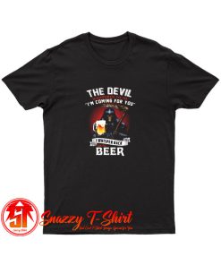 Skull Devil Larger Alcohol Biker T Shirt