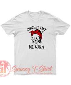 Skull crochet fast die warm T Shirt