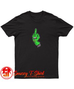 Smiling Hand Green T Shirt