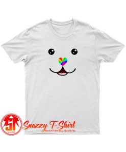 Smiling Pet with Heart Nose T Shirt