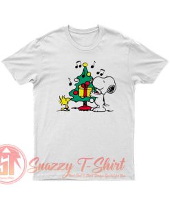Snoopy And Woodstock Christmas Tree The Peanuts Movie T Shirt
