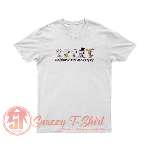 Snoopy Gank Horror Night Monsters Halloween T Shirt