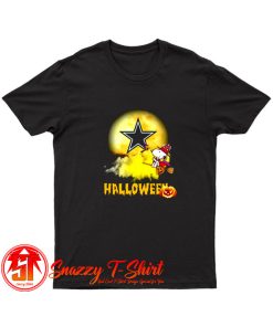 Snoopy Halloween Flying Dallas Cowboys T Shirt