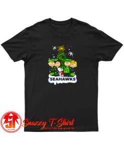 Snoopy Peanuts Seattle Seahawks Christmas T Shirt