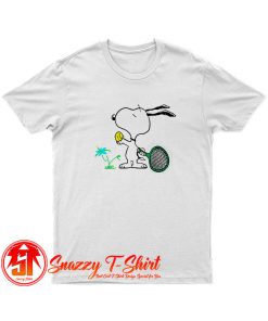 Snoopy Play Tennis T Shirt