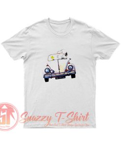 Snoopy Woodstock Driving Car T Shirt