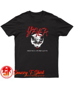 Spayer Funny Vintage Style Slayer Parody Cat T Shirt