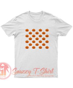 Spooky Pumpkin Pattern T Shirt
