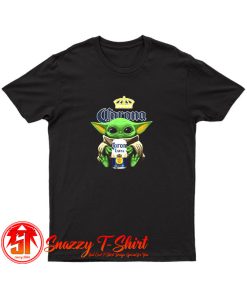 Star War Baby Yoda Hug Corona Extra Beer T Shirt